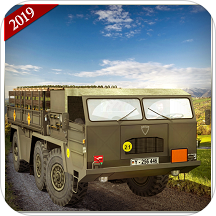 Внедорожный водитель армейского грузовика